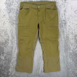 Alaskan Hardgear Duluth Trading Cargo Pants Men's 40x30 Olive Green Work Wear